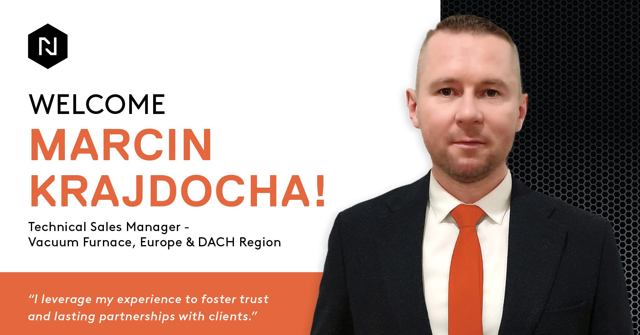 Marcin Krajdocha Joins Nitrex Europe as Technical Sales Manager